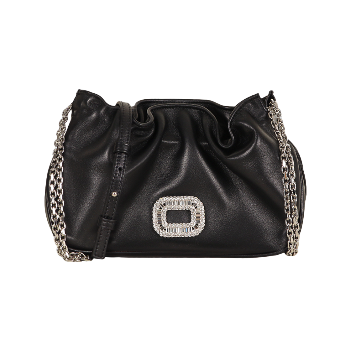 RBWABDC0000 YDR B999 [15% 쿠폰] Roger Vivier Women's Pilgrim Micro Crossbody Bag Black