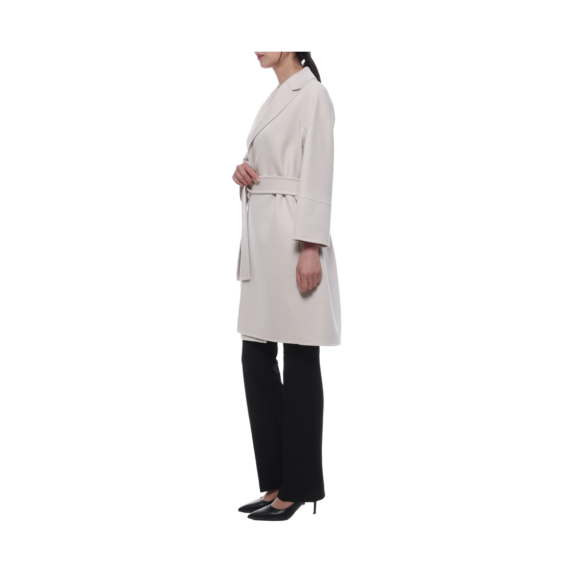 [15% 쿠폰] (W) S 막스마라 아로나 버진 울 코트 아이보리([15% 쿠폰] (W) S Max Mara Arona Virgin Wool Coat Ivory) - 4