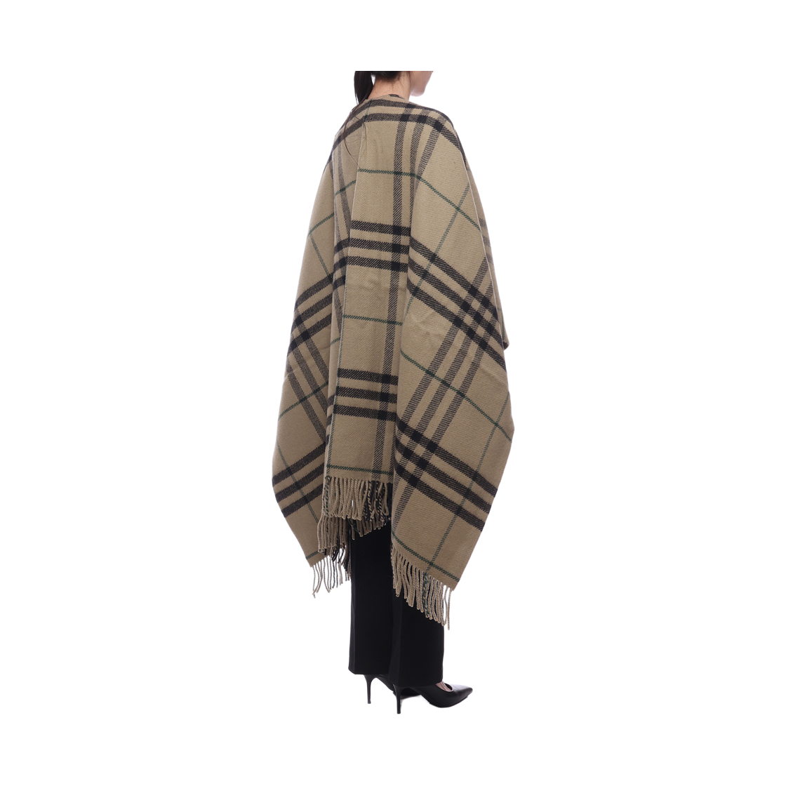 [15% 쿠폰] 버버리 체크 울 캐시미어 케이프 린든([15% 쿠폰] Burberry Check Wool Cashmere Cape Linden) - 6