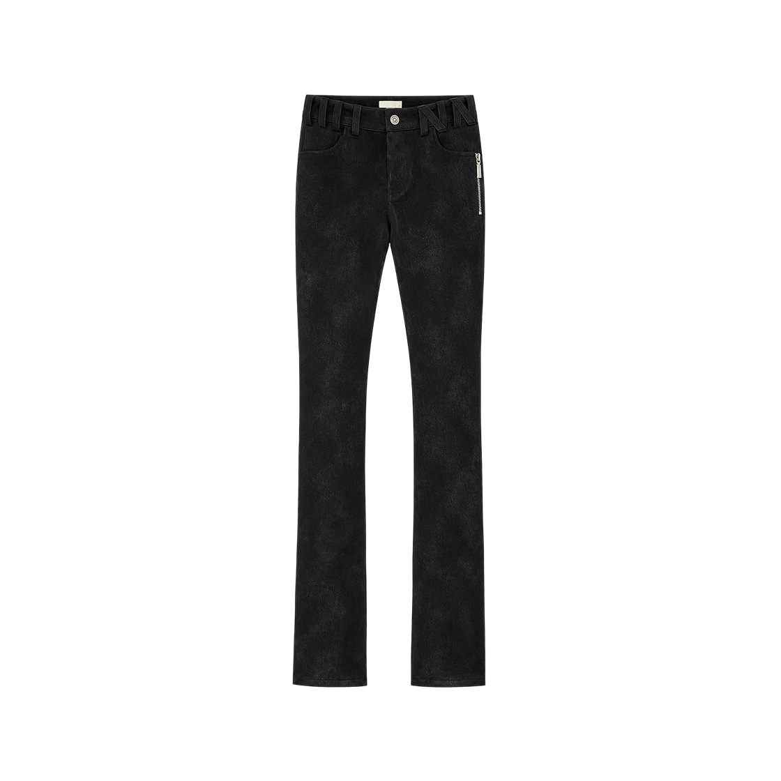 Bonnae-216 Bonnae leather skinny pants Black