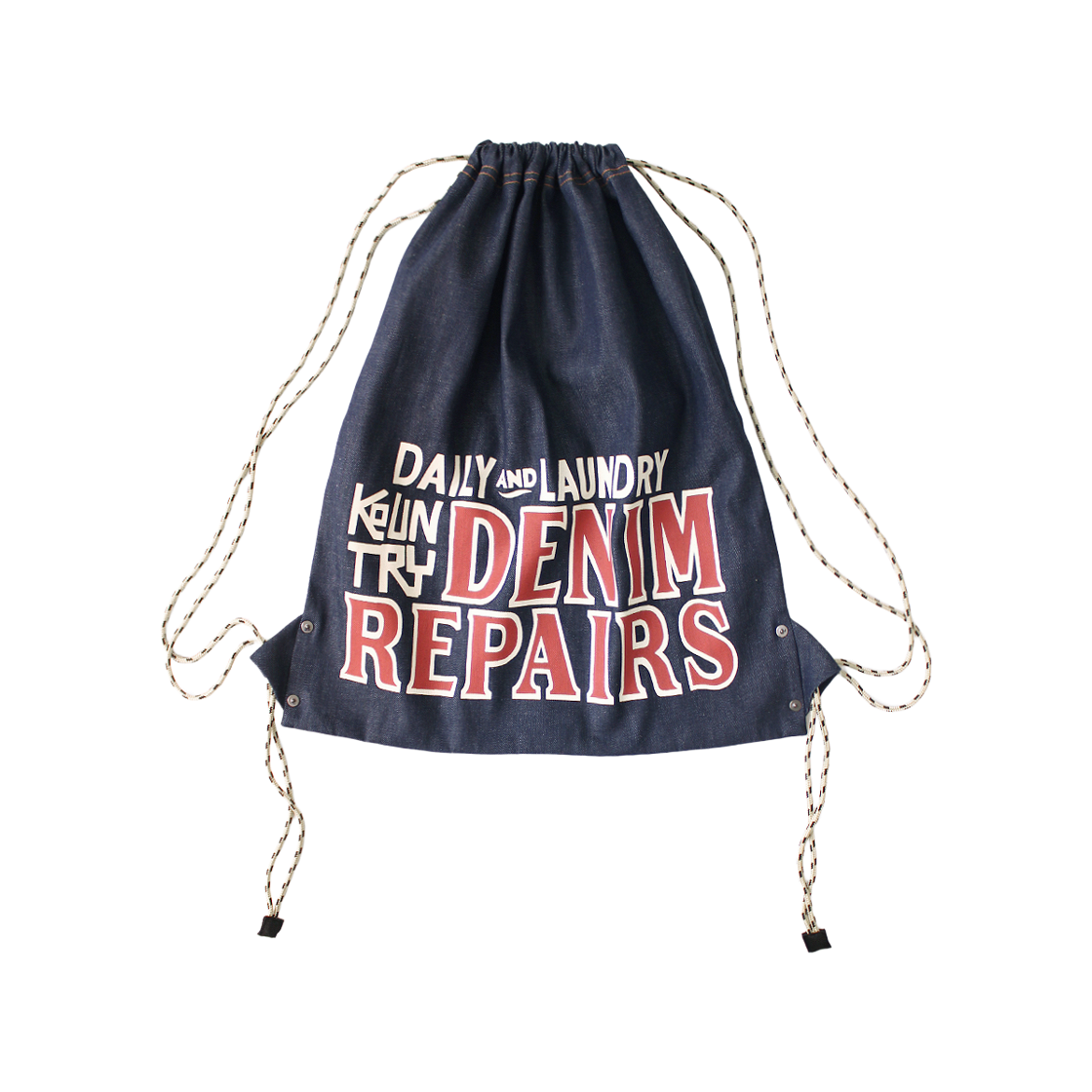 K2608XB502 Kapital 8 oz. Denim Knapsack Denim Repairspt Indigo