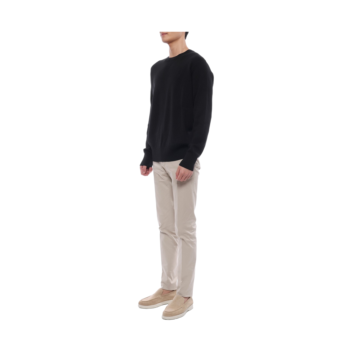 [15% 쿠폰] 아미 블랙 울 아미 드 하트 크루넥 스웨터 블랙 블랙([15% 쿠폰] AMI Black Wool Ami De Coeur Crewneck Sweater Black Black) - 4