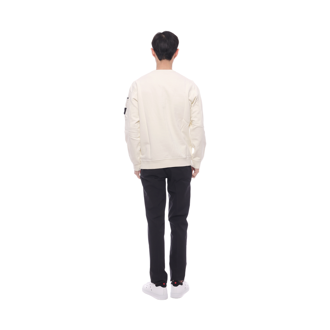[15% 쿠폰] 스톤 아일랜드 6100003 코튼 플리스 크루넥 스웨트셔츠 아이보리 - 25SS([15% 쿠폰] Stone Island 6100003 Cotton Fleece Crewneck Sweatshirt Ivory - 25SS) - 5