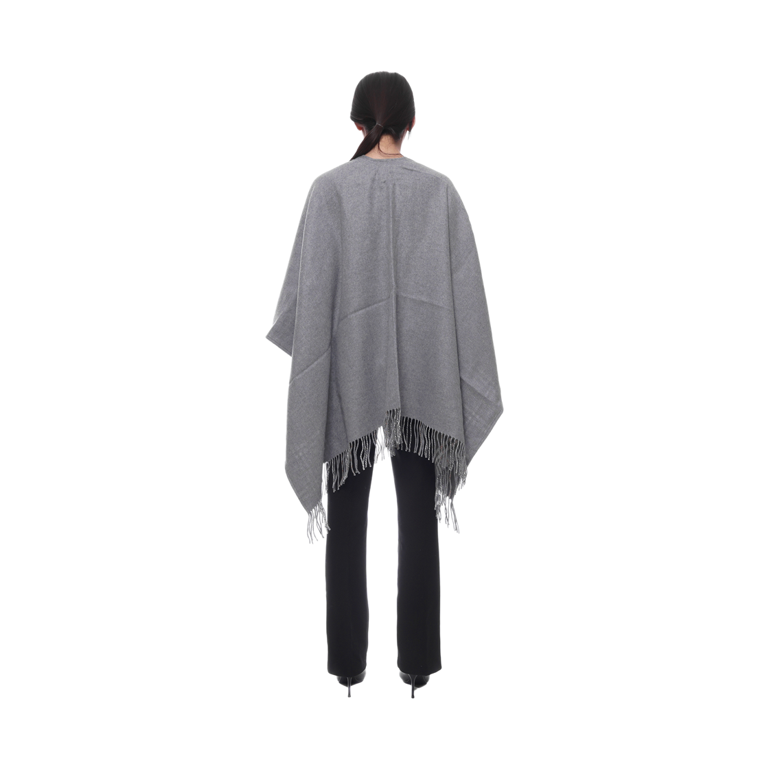 [15% 쿠폰] (W) 버버리 체크 울 리버시블 케이프 그레이([15% 쿠폰] (W) Burberry Check Wool Reversible Cape Grey) - 5