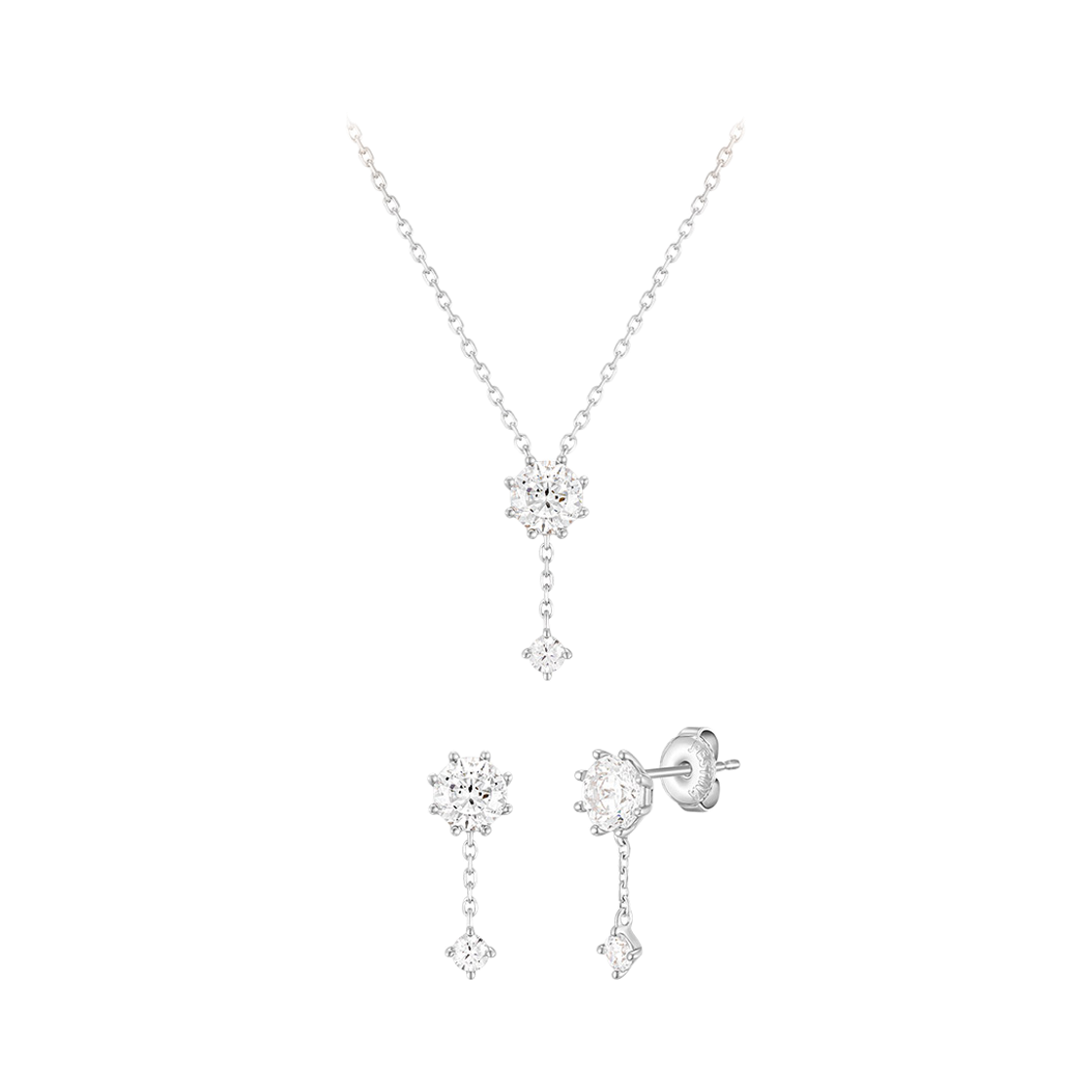 SET-J0-1100 WHITEMOND 목걸이+귀걸이 세트 (SET-J0-1100)
