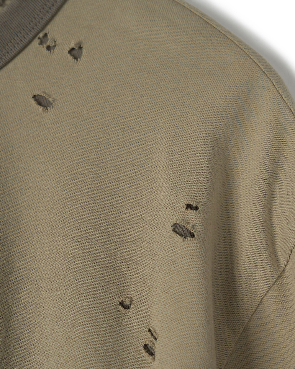 선데이세레머니 리버시블 디스트레스 티 - 더스티 베이지(Sunday Ceremony Reversible Distressed T-Shirt - Dusty Beige) - 5