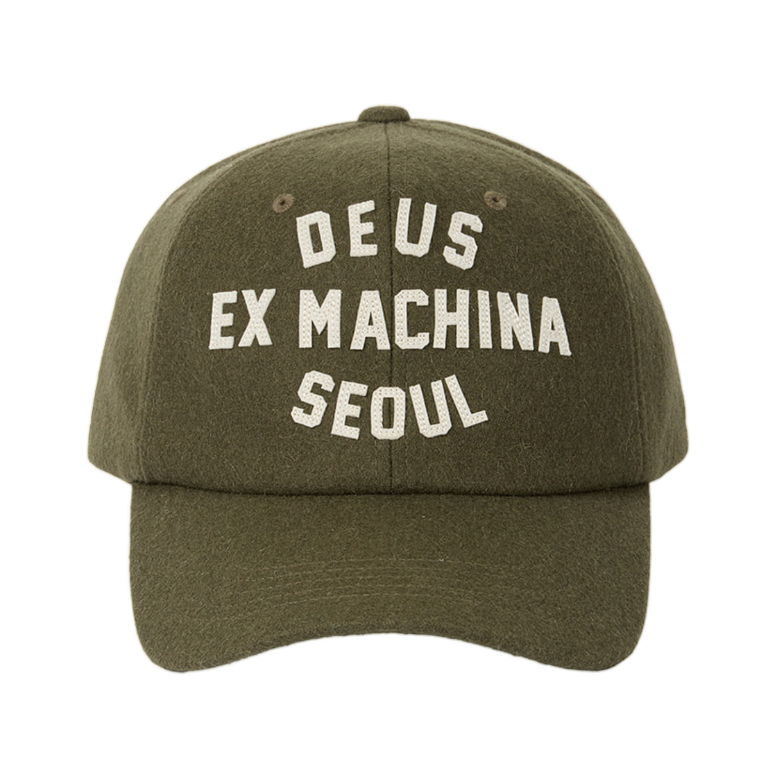 데우스 엑스 마키나 서울 컬리지 플란넬 캡 올리브(Deus Ex Machina Seoul College Flannel Cap Olive) - 2