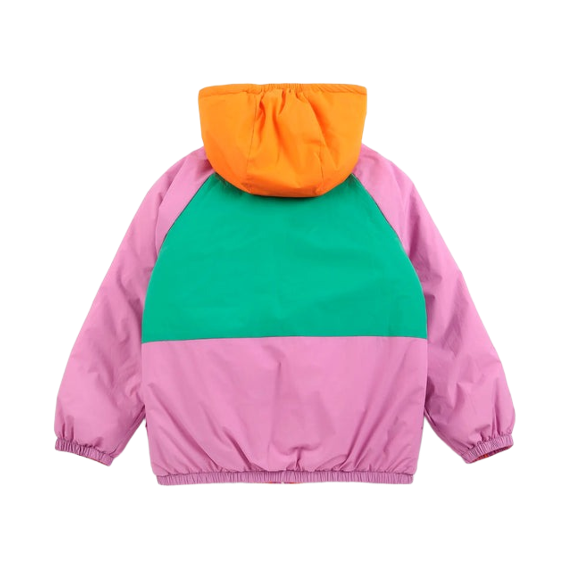 (키즈) 보보쇼즈 올모스트 모이레 올 오버 리버시블 아노락 푸시아((Kids) Bobo Choses Almost Moire All Over Reversible Anorak Fuchsia) - 4