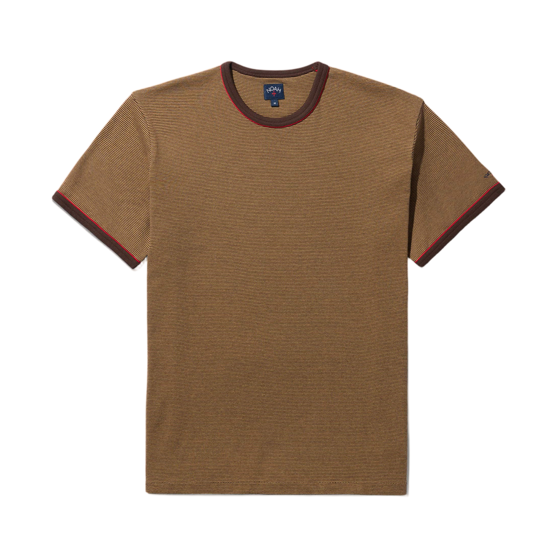 노아 아텀 스트라이프 링거 티셔츠 브라운(Noah Autumn Stripe Ringer T-Shirt Brown)