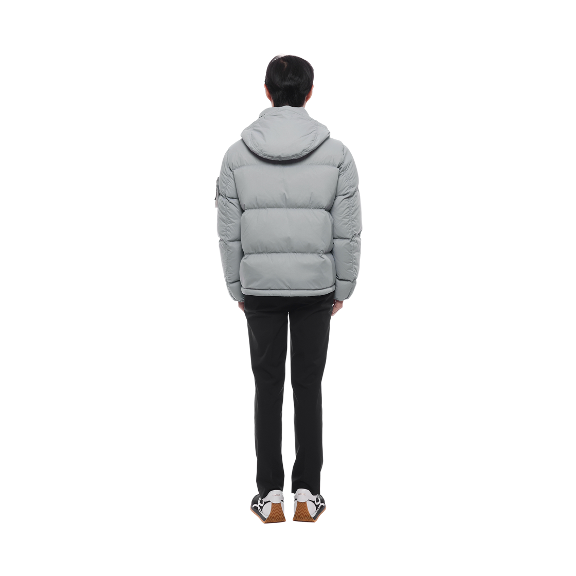 [15% 쿠폰] 스톤 아일랜드 4100013 매트 립스탑 코듀라 어드밴스드 패브릭스 디테처블 후드 티어-레지스턴트 다운 자켓 애쉬 그레이 - 26FW([15% 쿠폰] Stone Island 4100013 Matt Ripstop Cordura Advanced Fabrics Tear-Resistant Down Jacket with Detachable Hooded Ash Grey - 26FW) - 5