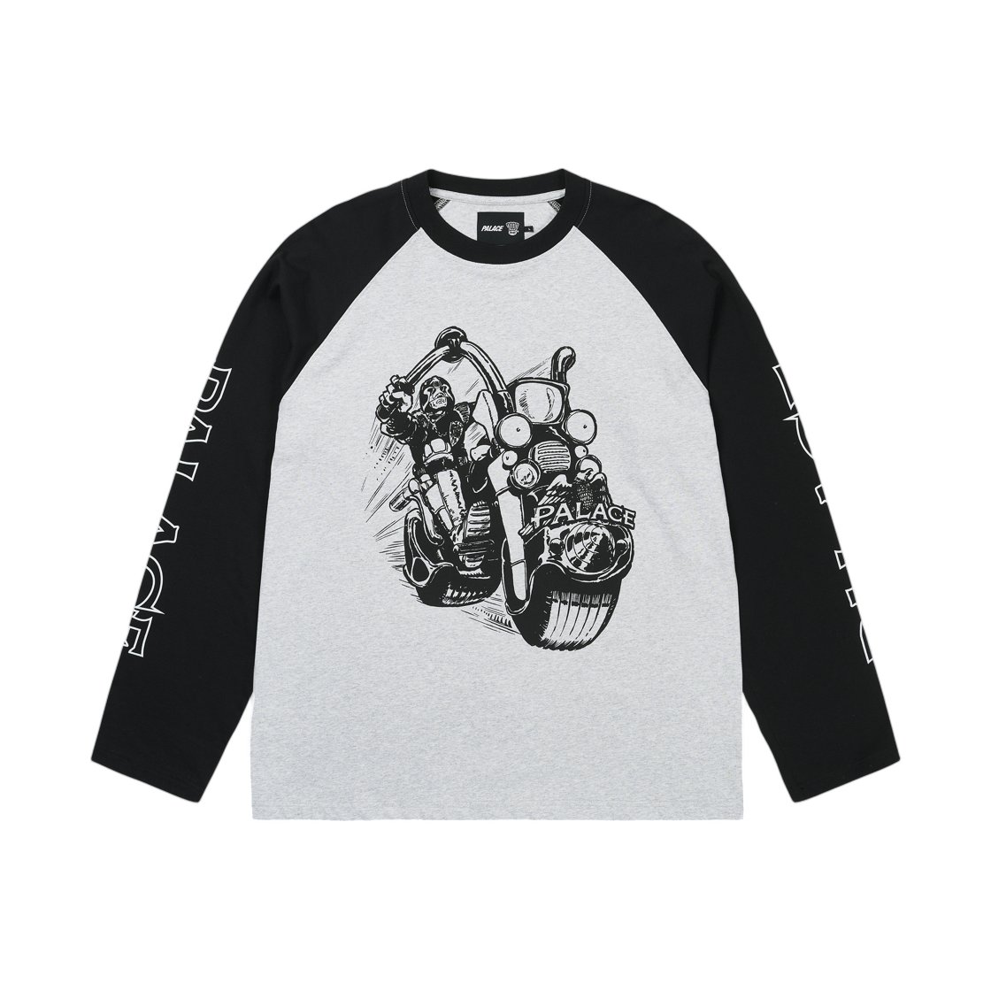 - Palace Judge Dredd Lawmaster Longsleeve Grey Marl - 26FW