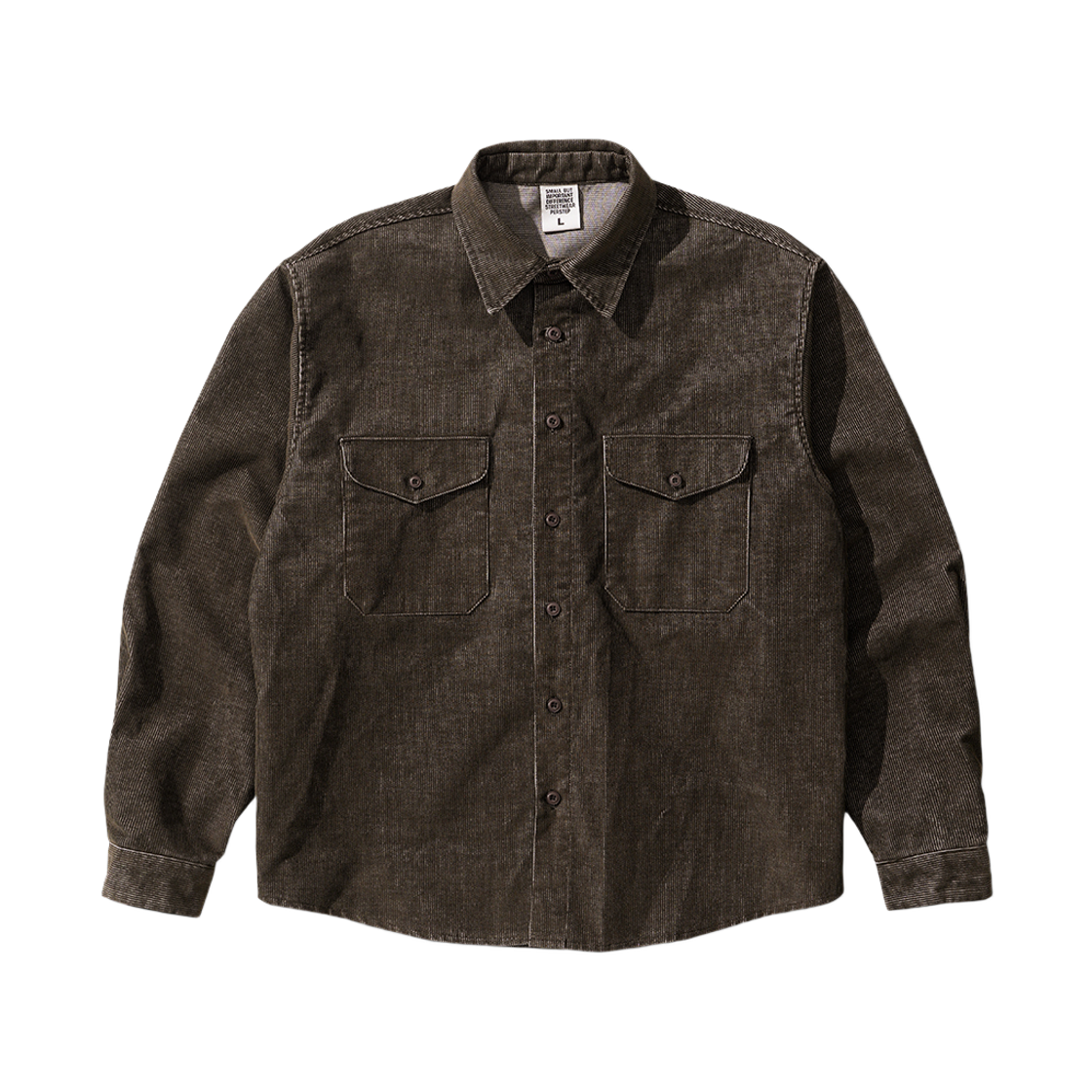 퍼스텝 웨일워크 코듀로이 셔츠 브라운 HSLS4786(PERSTEP Whalework Corduroy Shirt Brown HSLS4786)