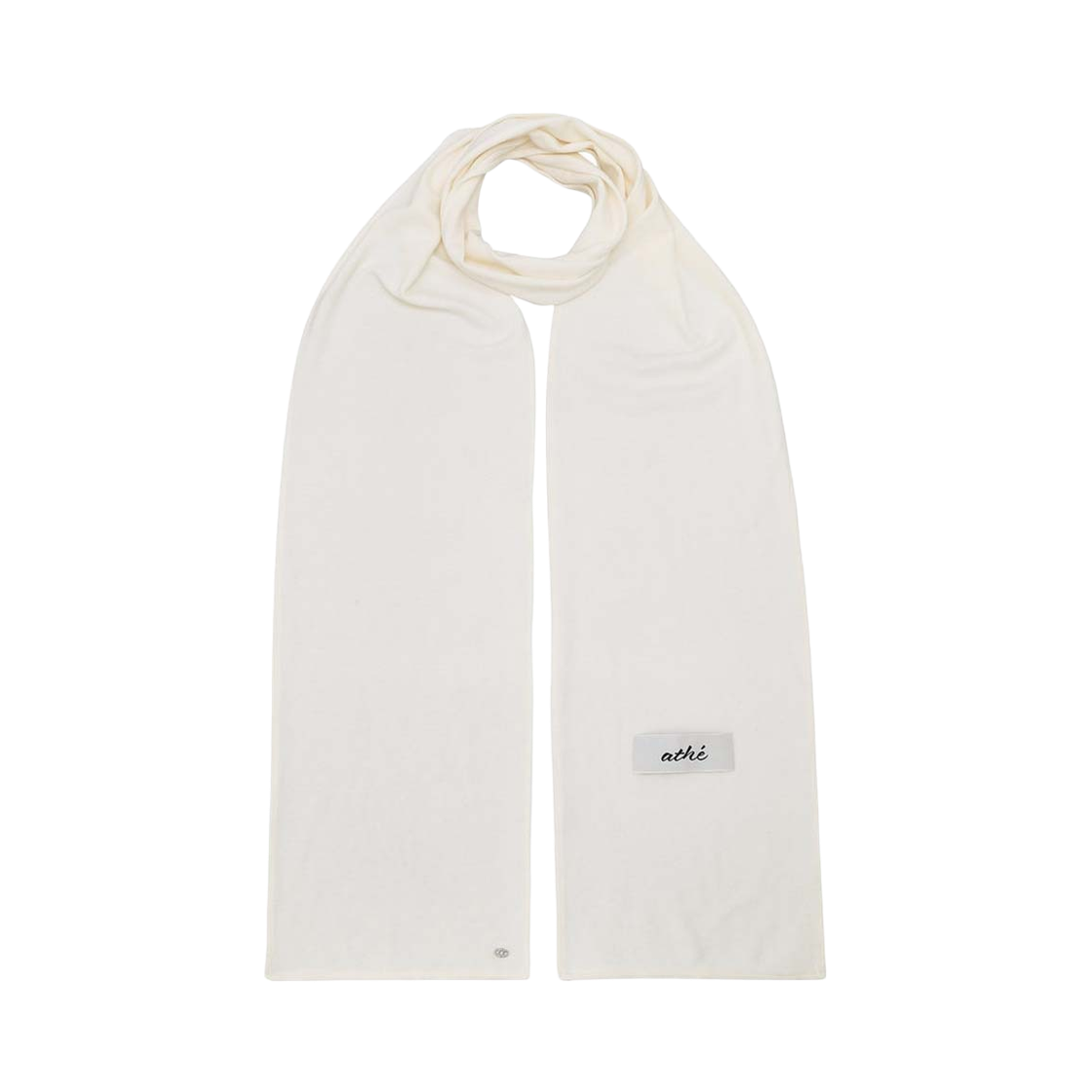 AAMU6F702IV Athe Vanessabruno Acc Ivory Jersey Long Muffler Ivory