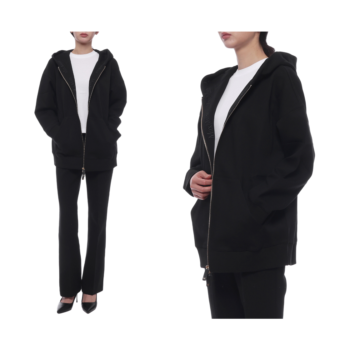 [15% 쿠폰] (W) S 막스마라 도피아 후드 자켓 블랙([15% 쿠폰] (W) S Max Mara Doppia Hoodie Jacket Black) - 2