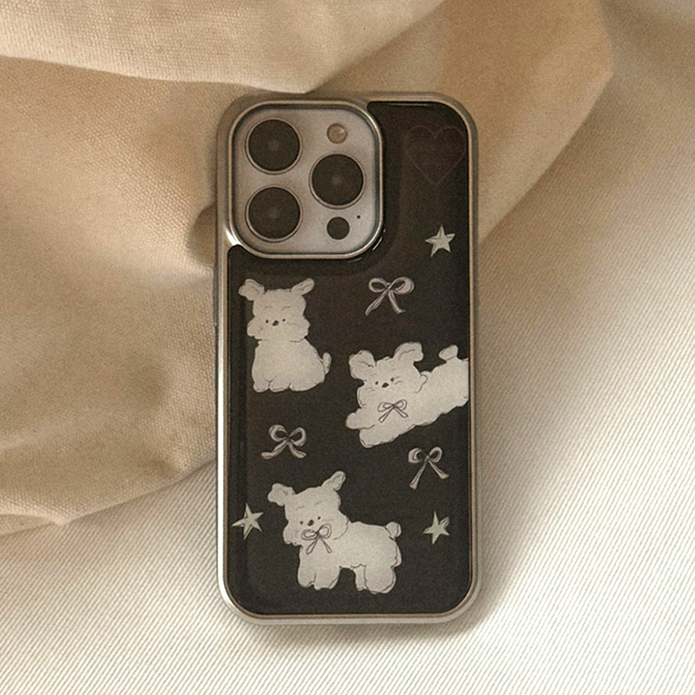 메이드모먼 유기견후원 허그미도그 패턴 디자인 실버 맥세이프 범퍼케이스(Mademoment  Rescue Dog Support HugMeDog Pattern Silver MagSafe Bumper Phone Case) - 4