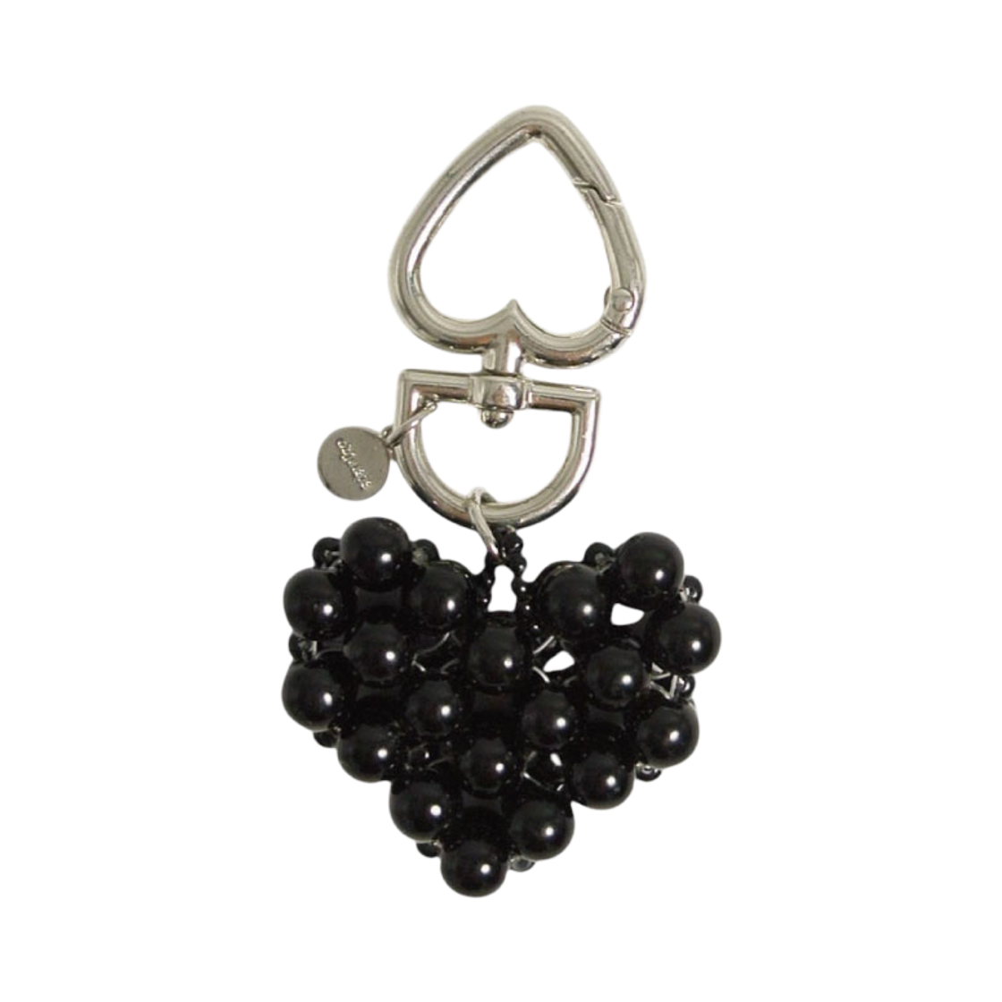 18K0005 OBJET213 Bubble black heart keyring