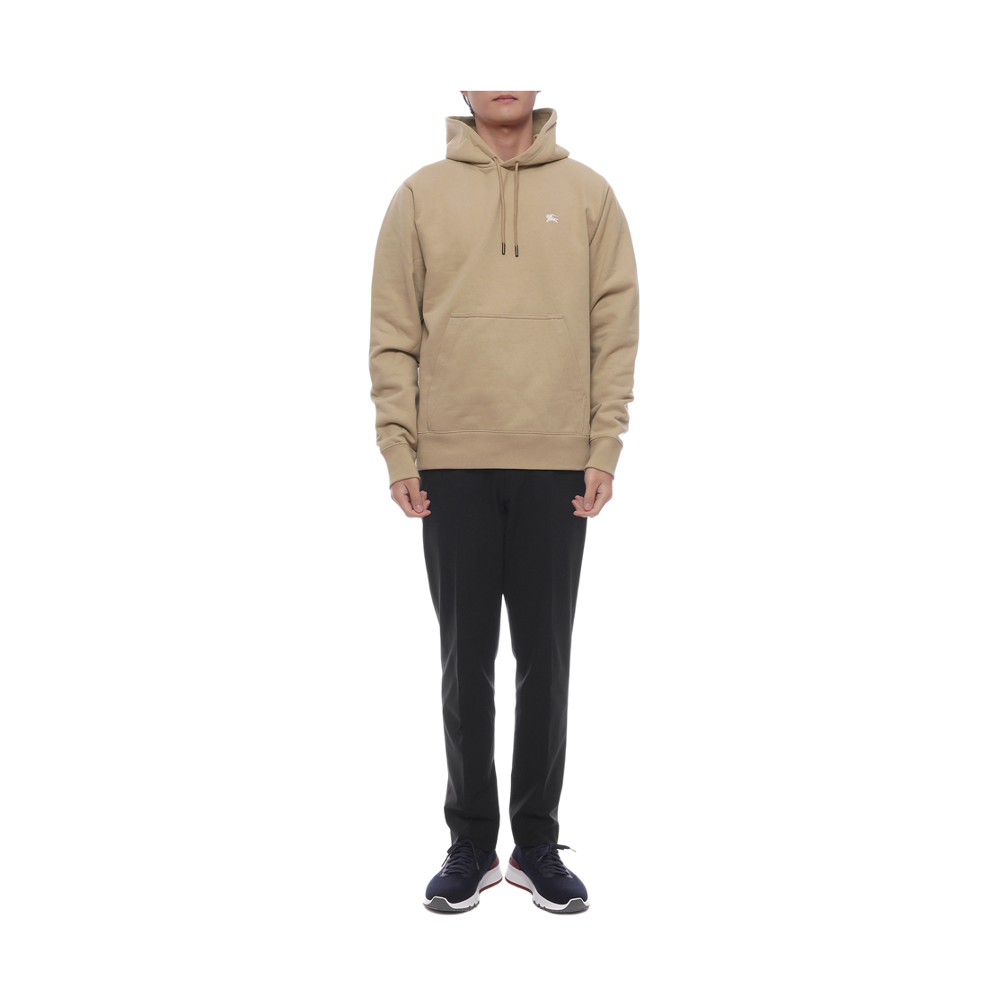 [15% 쿠폰] 버버리 슬림 핏 나이트 스탬프 코튼 후드 플랙스 베이지([15% 쿠폰] Burberry Slim Fit Knight Stamp Cotton Hoodie Flax Beige) - 3