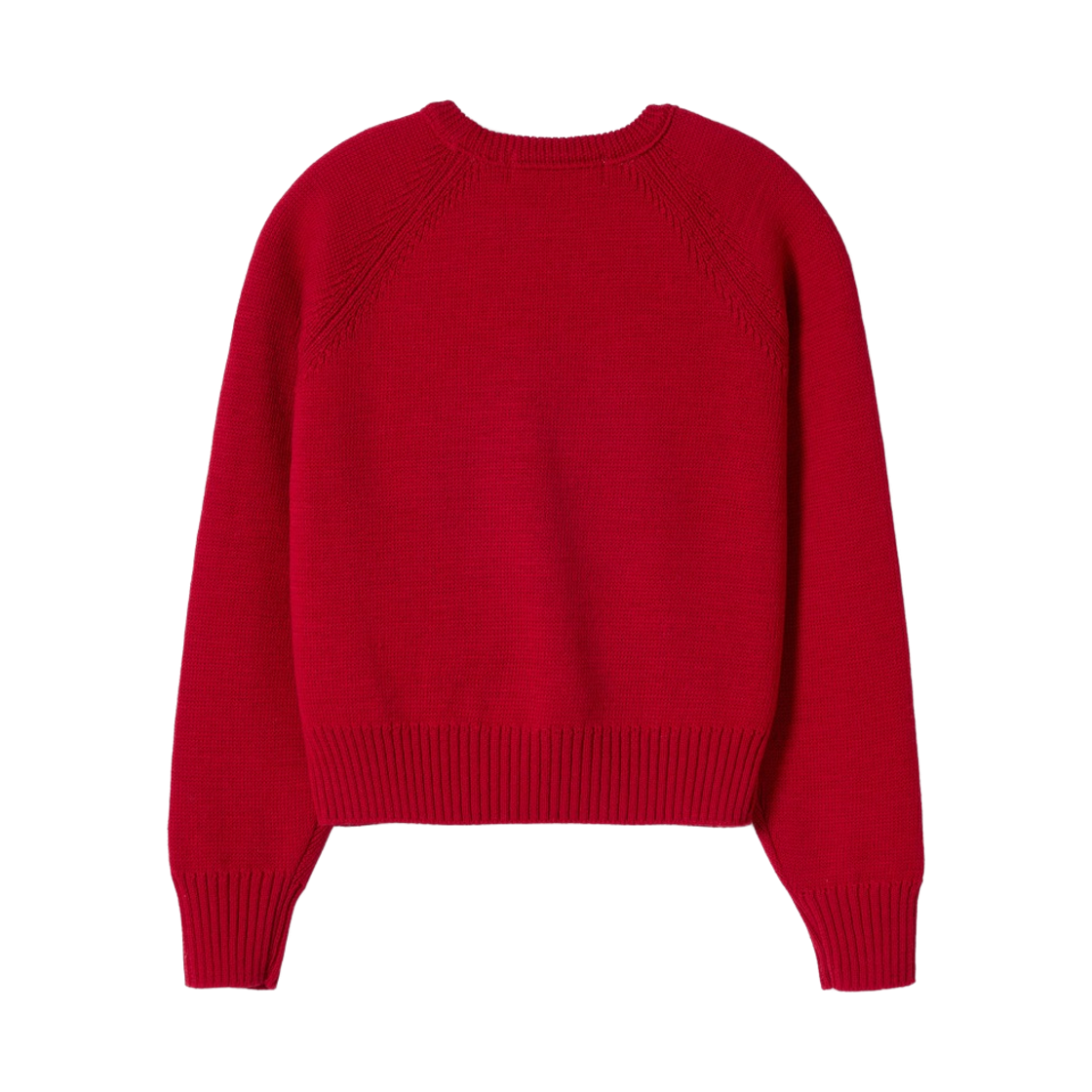 릴리 오브 건지 실켓 울 나그랑 라운드넥 니트 레드(Lily of Guernsey Silket Wool Raglan Crewneck Knit Red) - 2