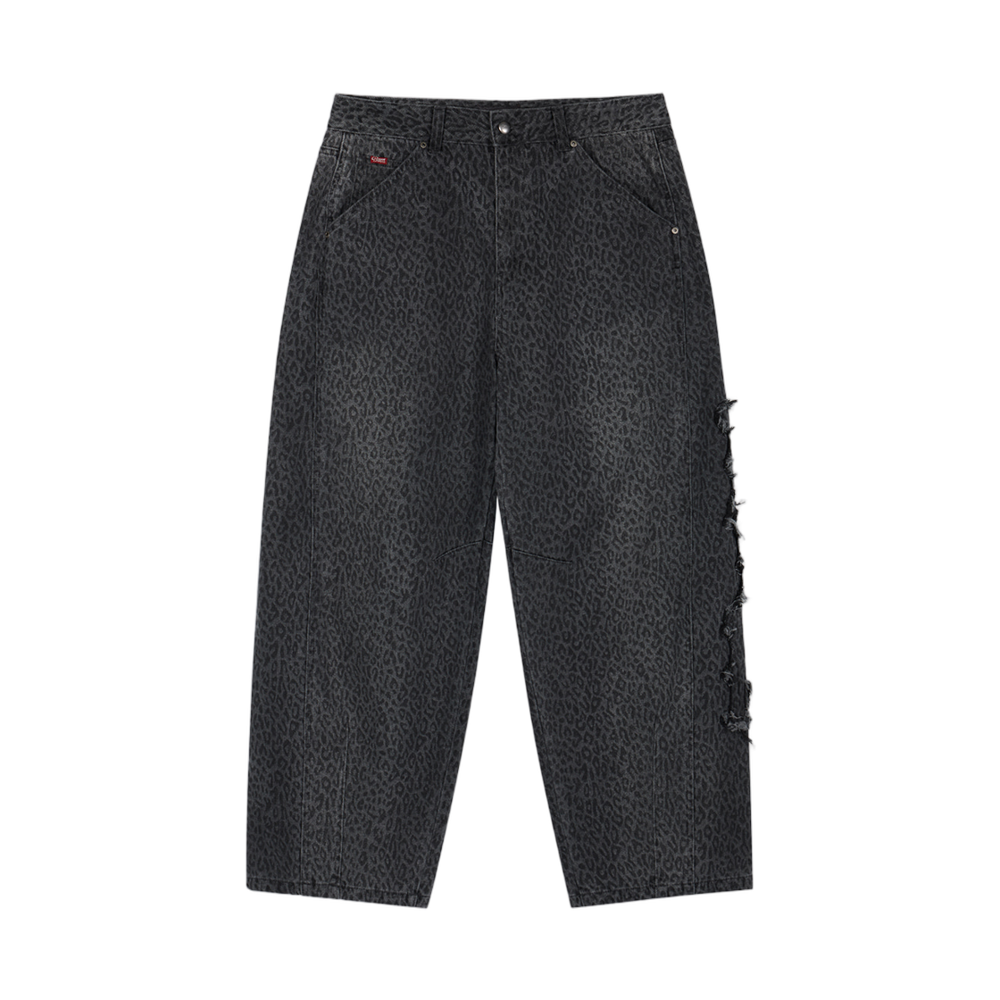 - Deus Ex Machina Damaged Curved Pant Leopard Leopard