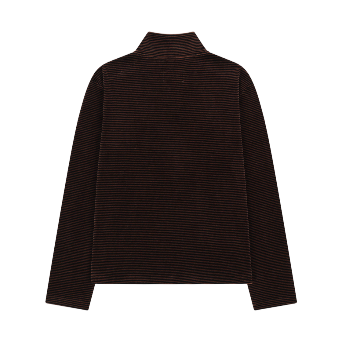 마뗑킴 스트라이프 벨루어 집업 브라운(Matin Kim Striped Velour Zip Up In Brown) - 2