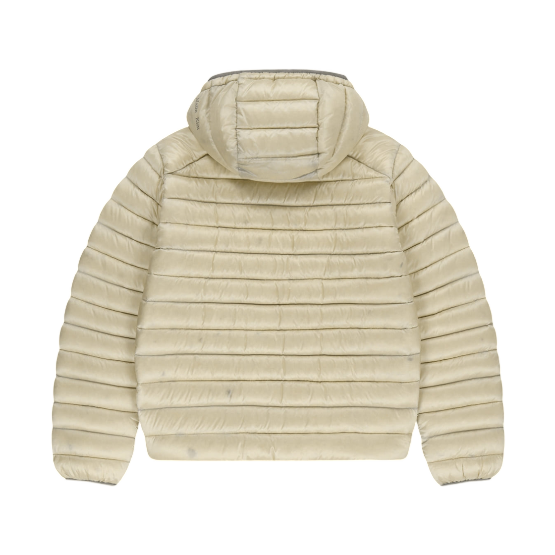 마뗑킴 콘트라스트 트림 라이트 다운 후디 점퍼 라이트 베이지(Matin Kim Contrast Trim Light Down Hoody Jumper In Light Beige) - 2