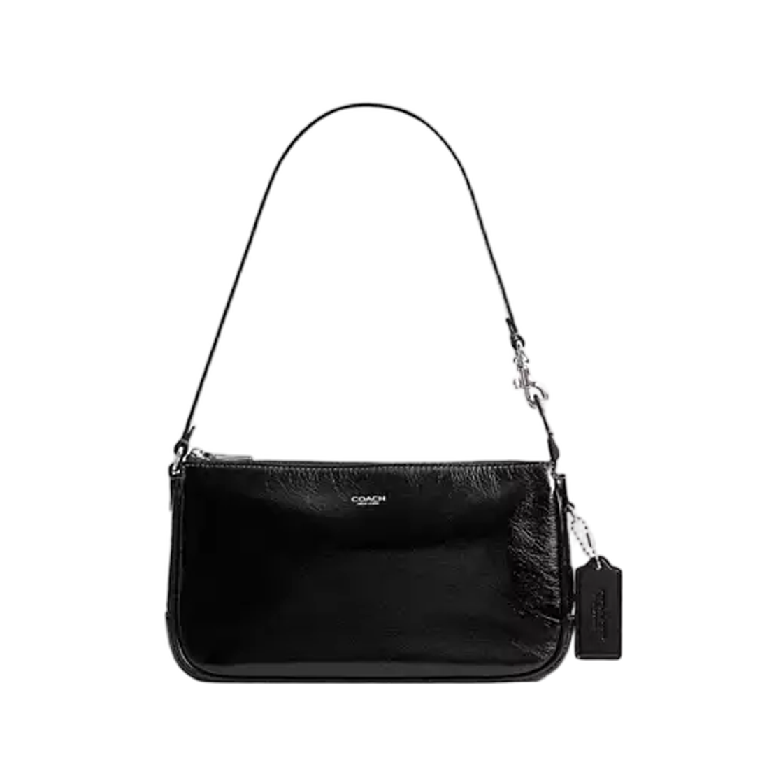 CFT28-LHBLK Coach Plaza Bag Silver Black