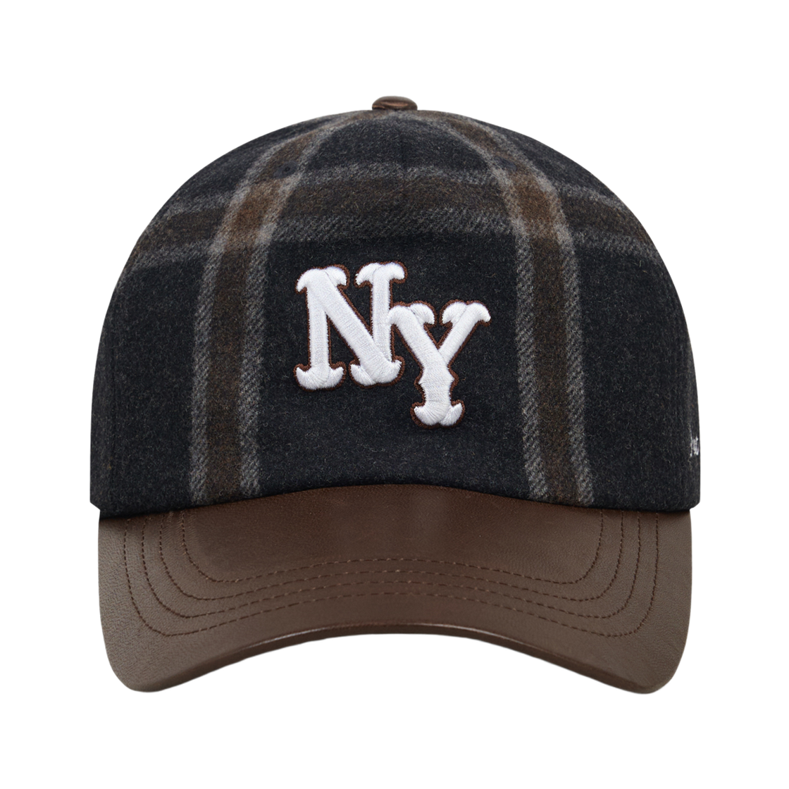 스트레인저 플래드 울 NY 심볼 캡(STRANGER Plaid Wool Ny Symbol Cap)