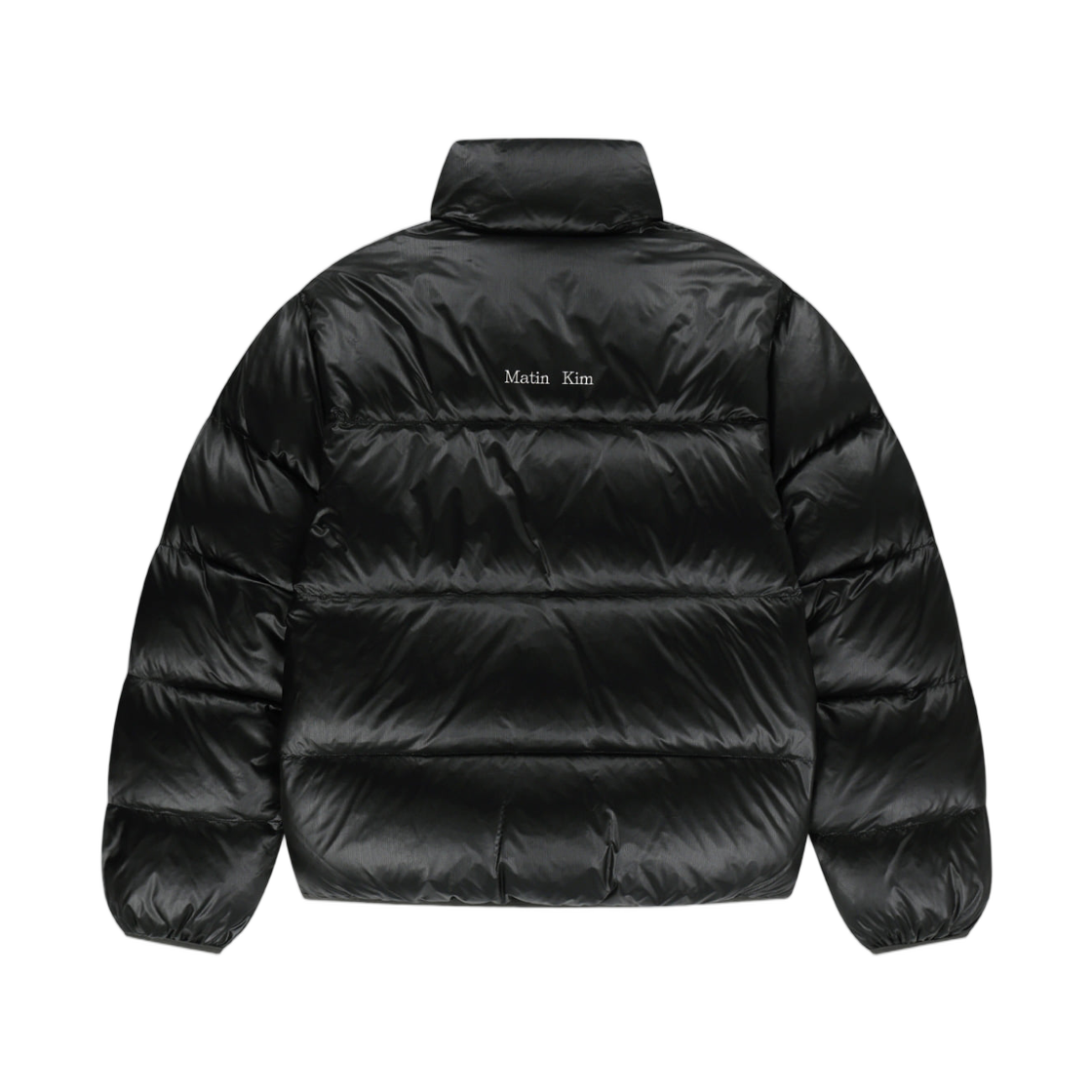 마뗑킴 아이콘 로고 다운 점퍼 블랙(Matin Kim Icon Logo Down Jumper In Black) - 2