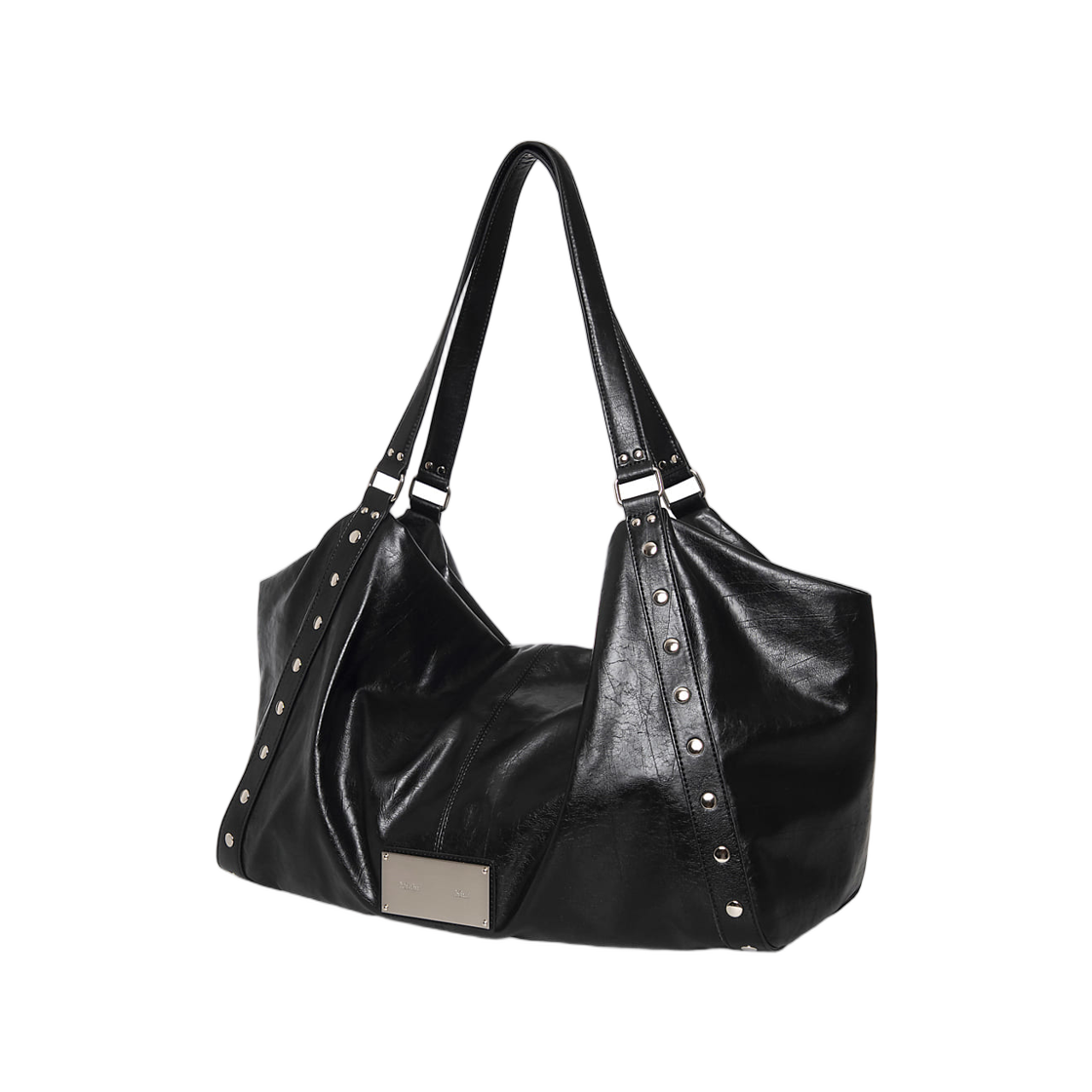 마뗑킴 엣지 스터드 빅 백 블랙(Matin Kim Edge Stud Big Bag In Black) - 2