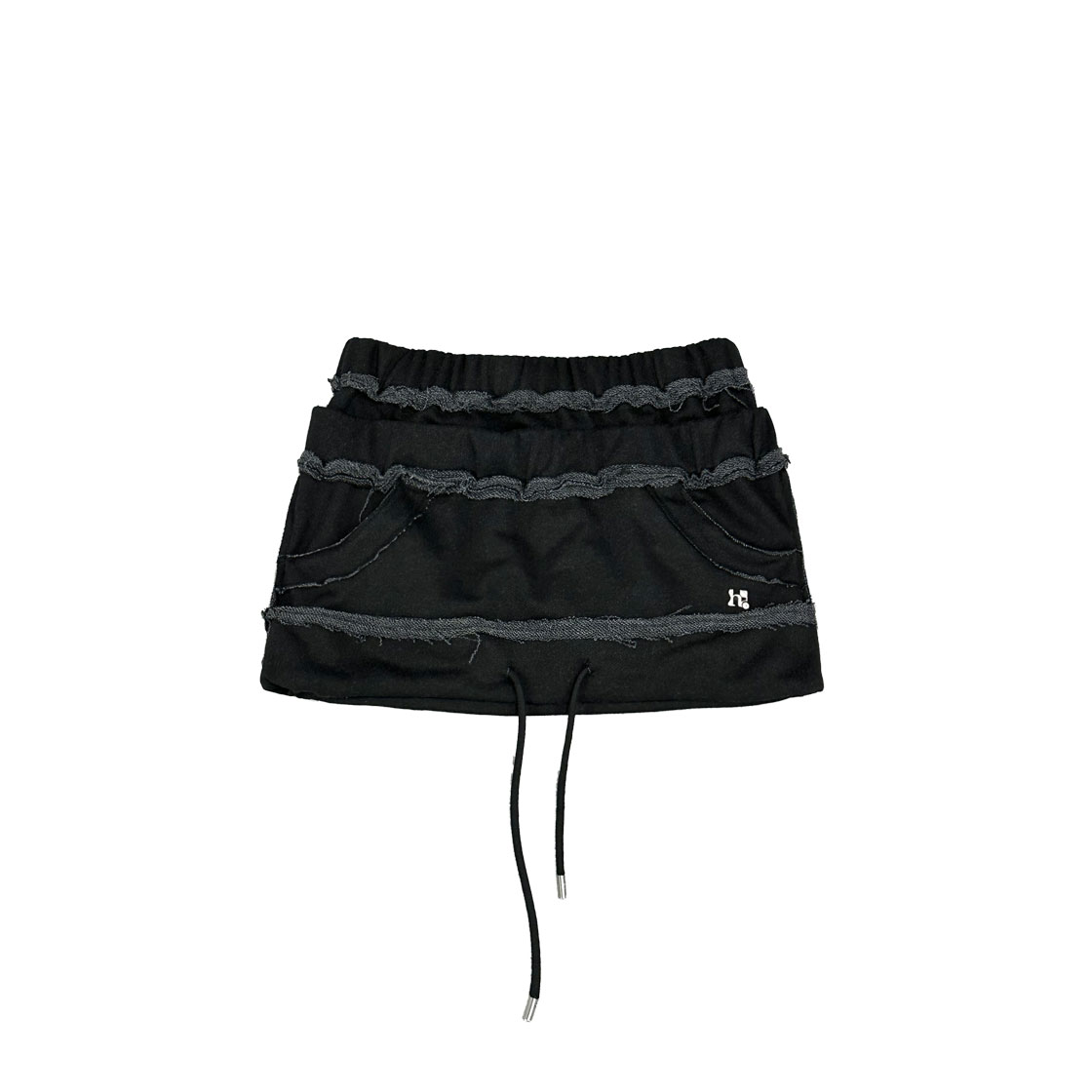 홀리넘버세븐 새깅 레이어드 미니스커트(Holy Number 7 Sagging Layered Mini Skirt)