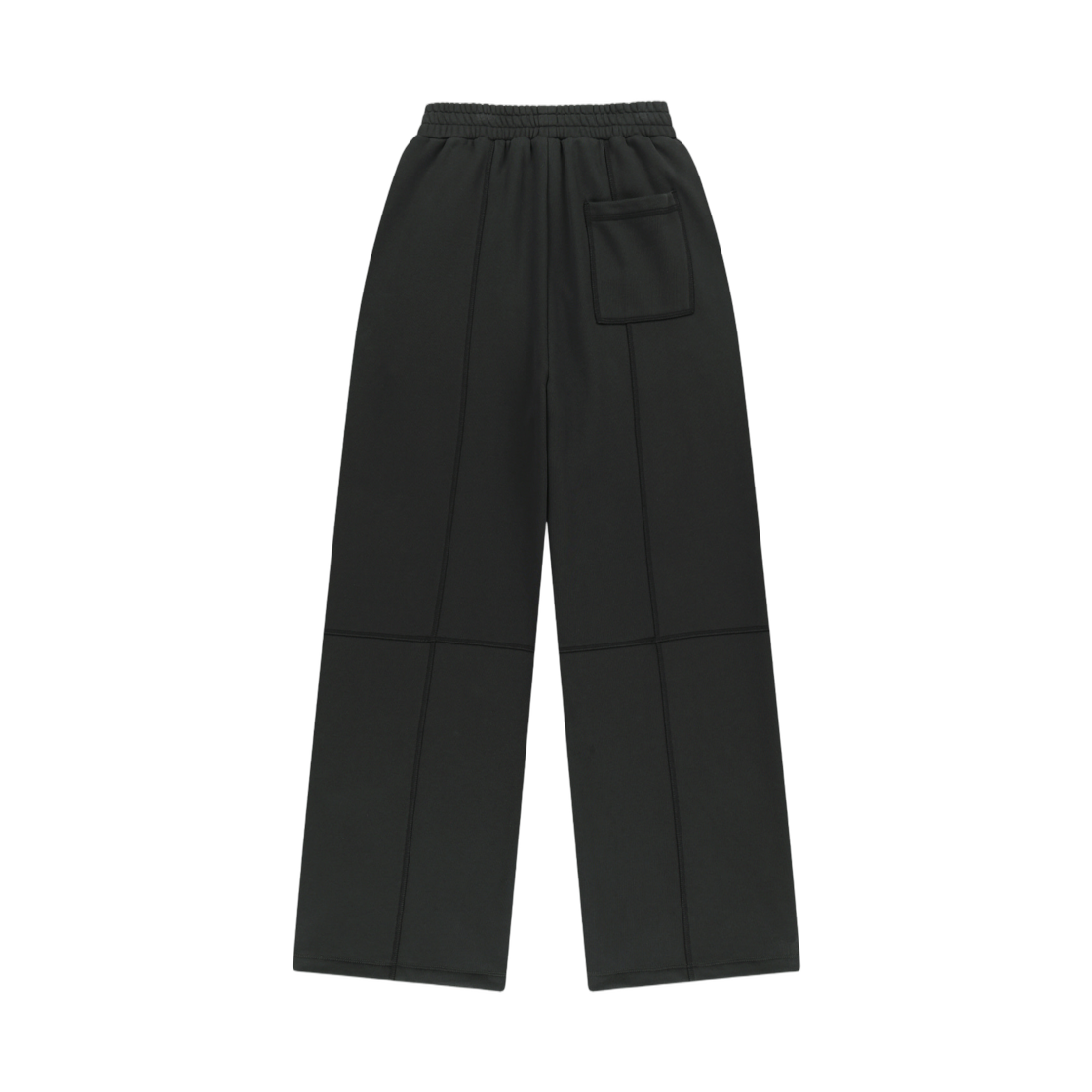 마뗑킴 컬러블록 컷 심 스웨트팬츠 블랙(Matin Kim Colorblock Cut Seam Sweatpants In Black) - 2