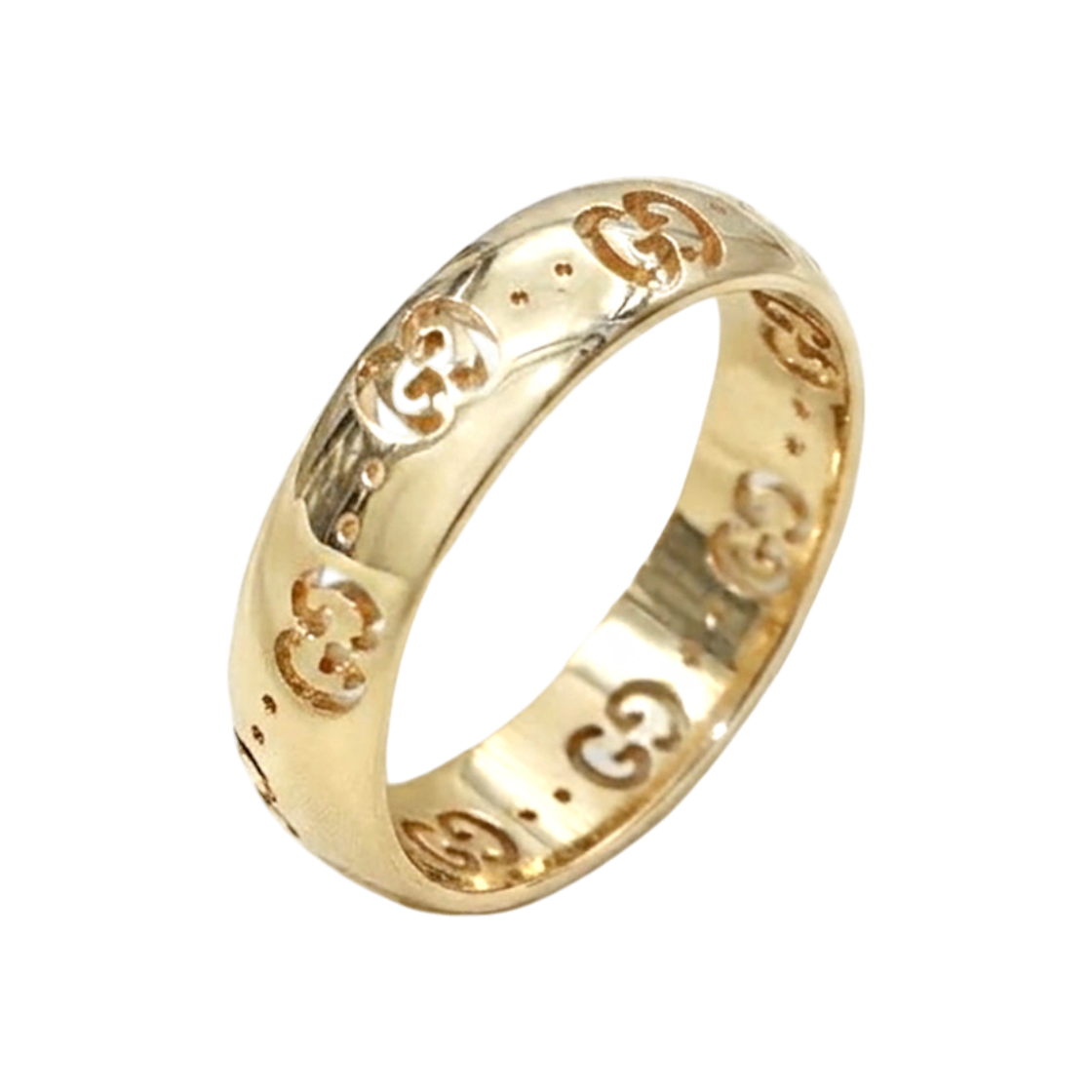 ITUHSGMAMTDO Gucci 18K Yellow Gold GG Icon Thin Ring