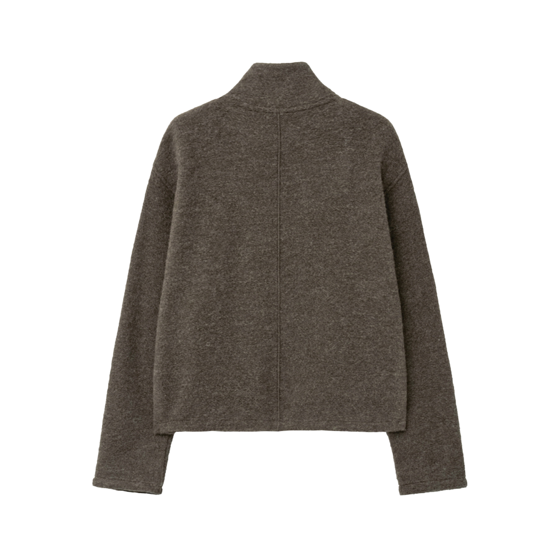 인사일런스우먼 슬랜티드 지퍼 울 자켓 브라운(INSILENCE WOMEN Slanted Zip Wool Jacket BROWN) - 2