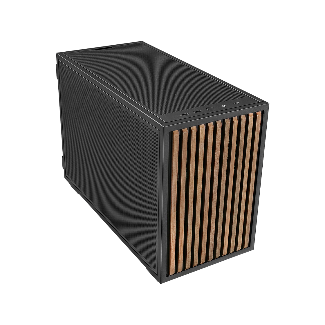 리안리 B4-mATX 우드 블랙(LIAN LI B4-mATX Wood Black) - 2