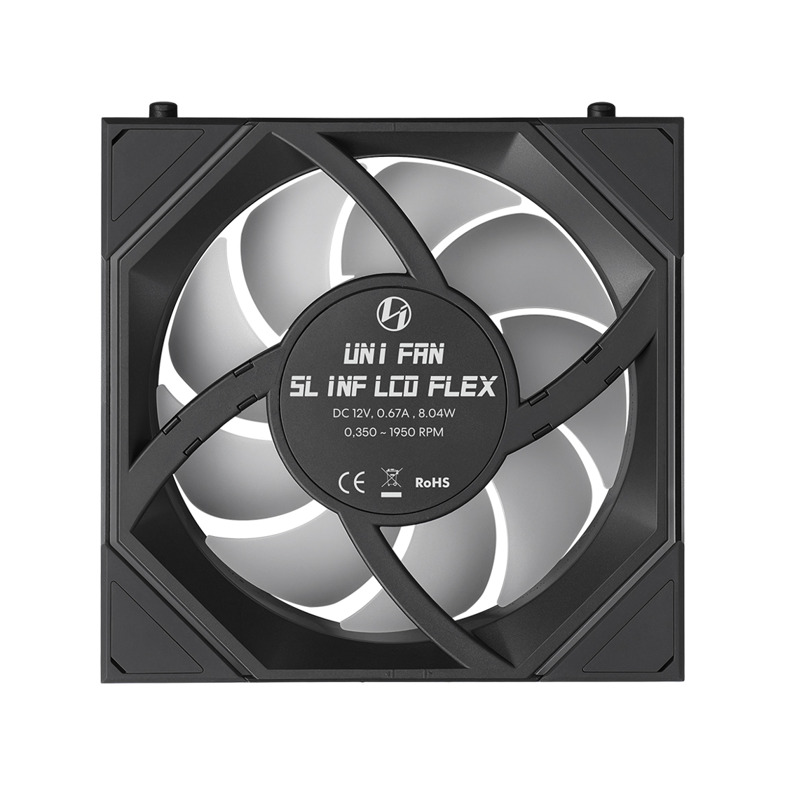 리안리 UNI FAN SL-INF FLEX LCD 120 리버스 (3팩, 블랙)(LIAN LI UNI FAN SL-INF FLEX LCD 120 Reverse 3-Pack Black) - 3