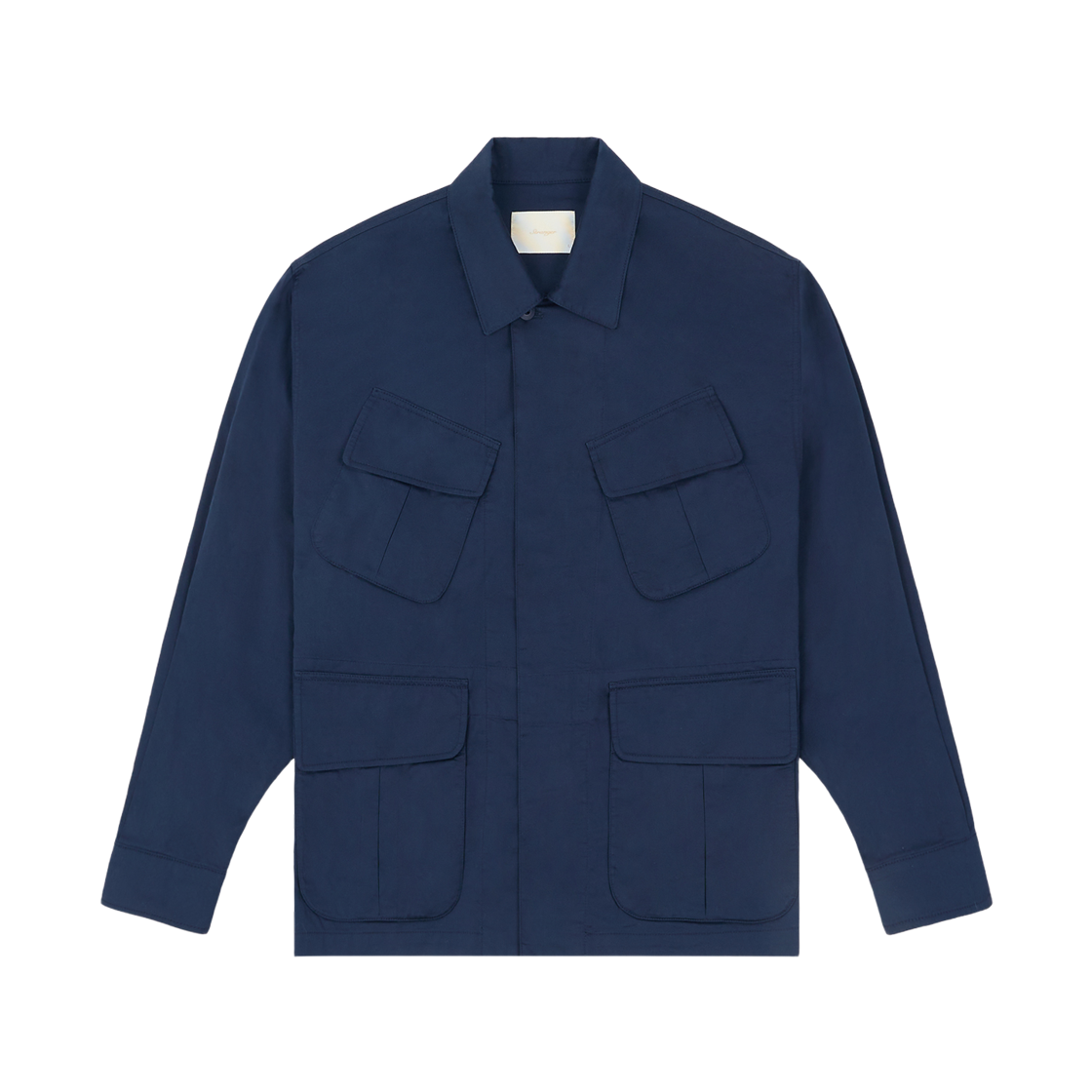 스트레인저 릴렉스드 핏 워시드 코튼 퍼티그 재킷(STRANGER Relaxed Fit Washed Cotton Fatigue Jacket) - 1
