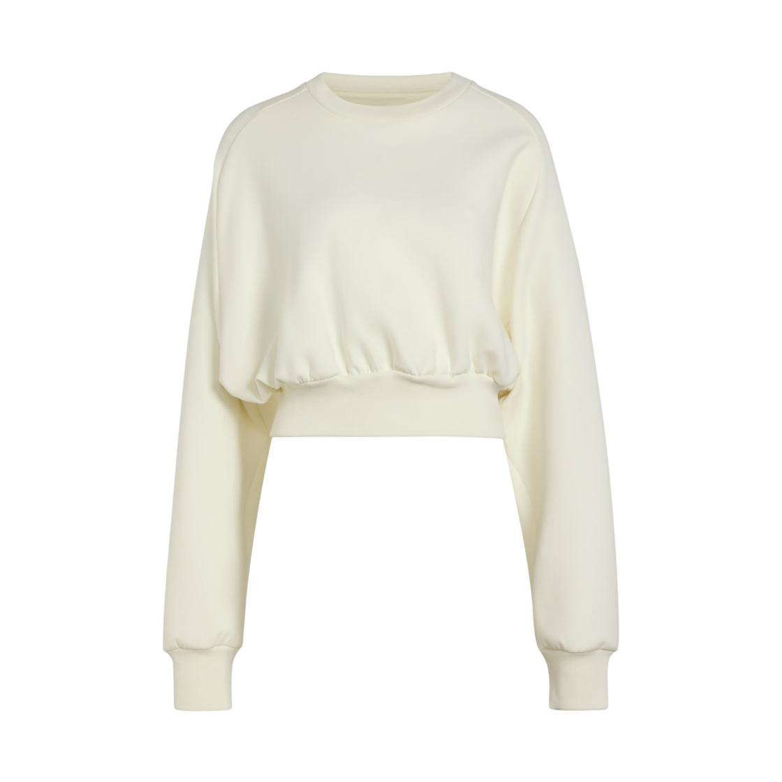 JV9893 (W) Adidas Soft Lux Loose Sweatshirt Off White - KR Sizing