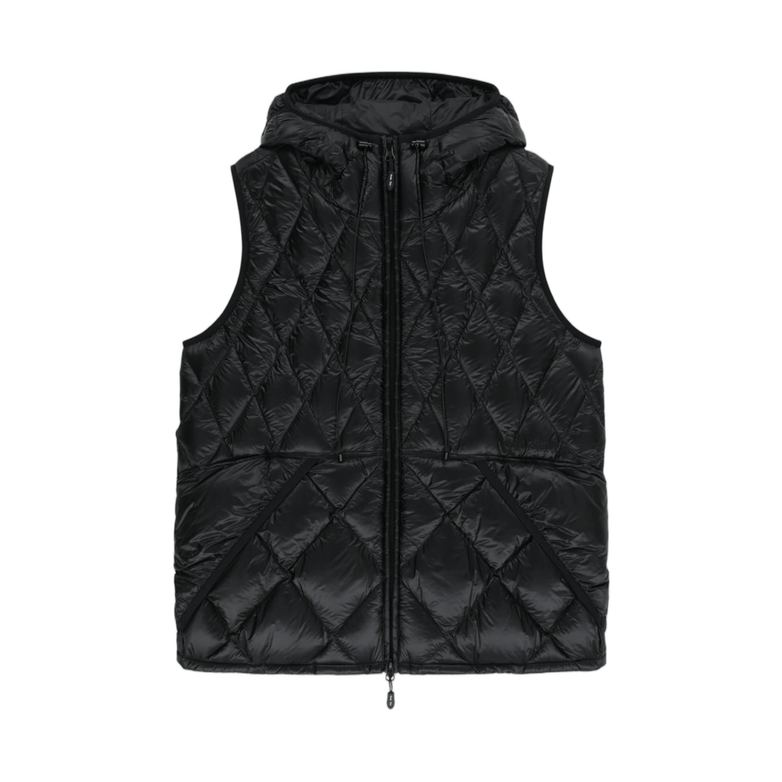 MK269OVT305UBB Matin Kim Mix Quilted Light Down Vest In Black