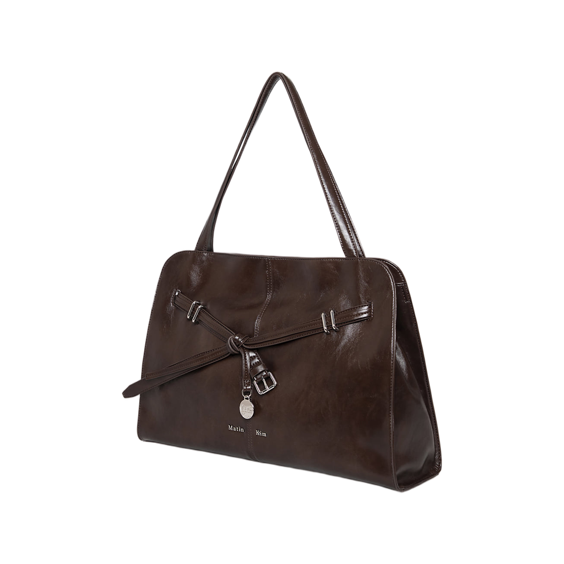 마뗑킴 드롭 테일 멜로우 빅 숄더백 브라운(Matin Kim Drop Tail Mellow Big Shoulder Bag In Brown) - 2