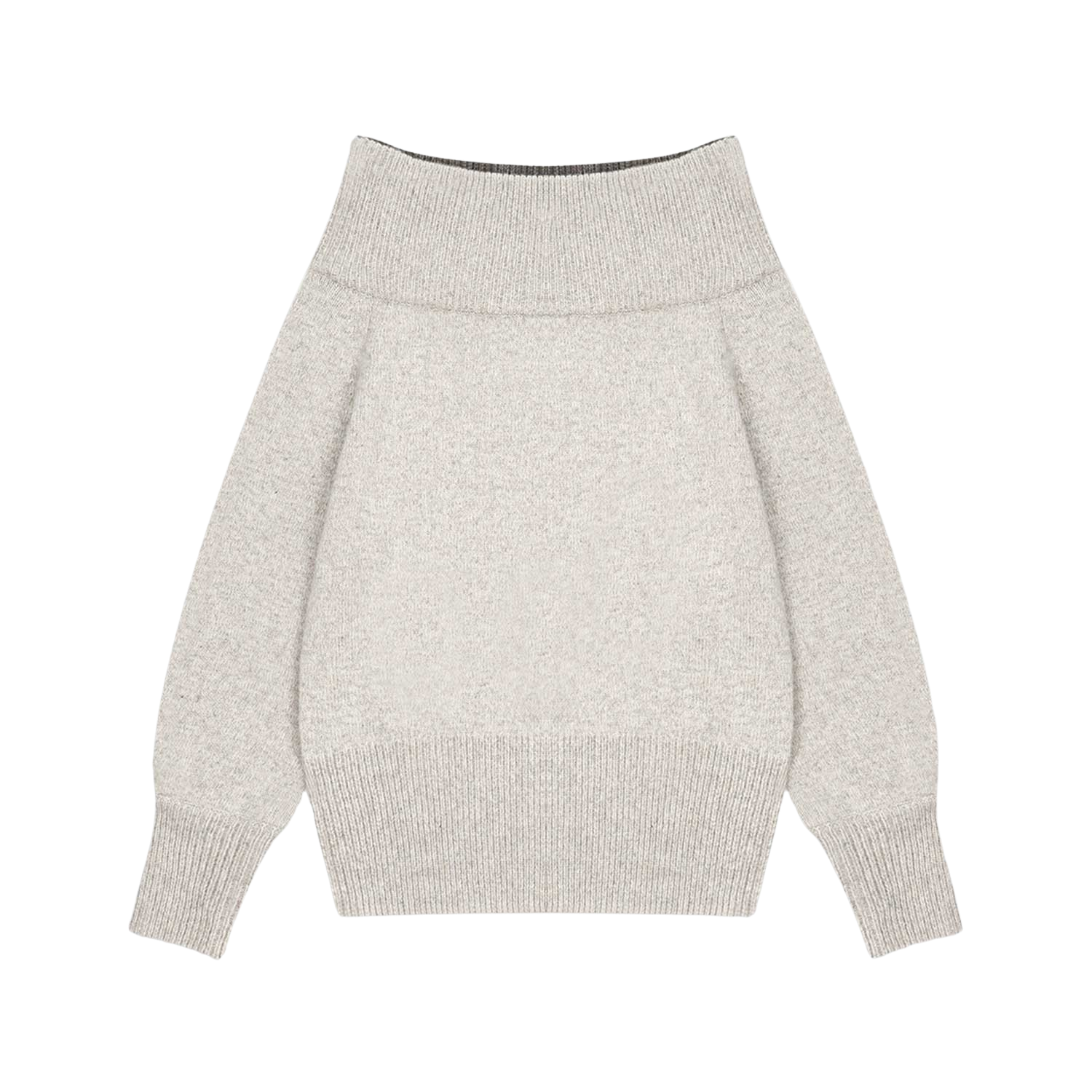 사파리스팟 오프숄더 헤비 니트 베이지/퍼플(Safarispot Off Shoulder Heavy Knit Beige/Purple) - 3