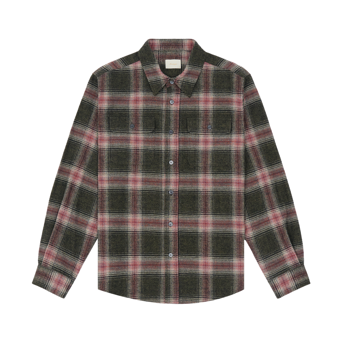 스트레인저 릴렉스드 핏 플란넬 플랩 포켓 셔츠(STRANGER Relaxed Fit Flannel Flap Pocket Shirt)