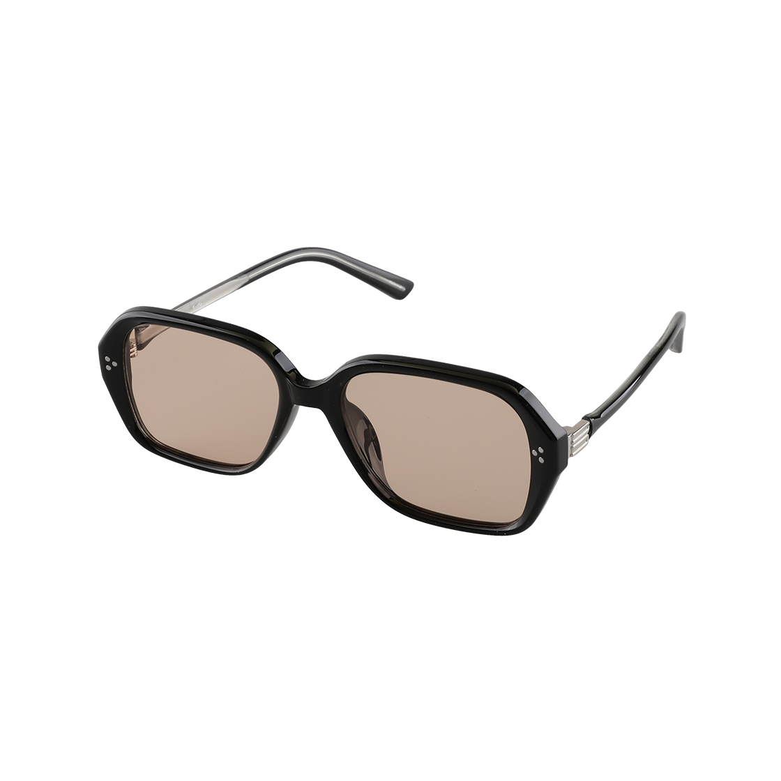 RACAS C5 2DITOR CAS Tint Fashion Square Horn-Rim Oversized UV Protection Sun Glass C5 Brown Tint