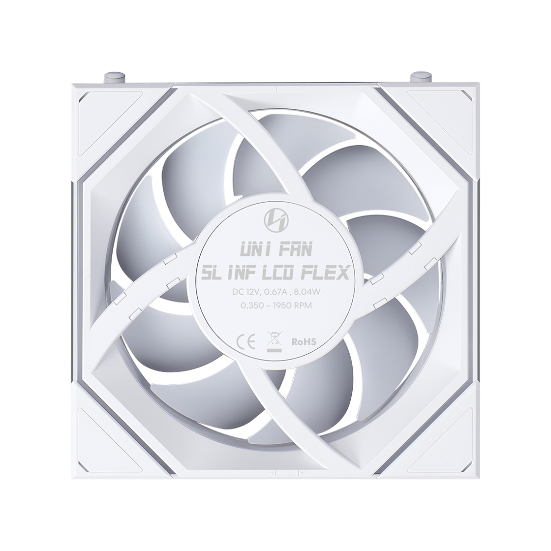 리안리 UNI FAN SL-INF FLEX LCD 120 리버스 (3팩, 화이트)(LIAN LI UNI FAN SL-INF FLEX LCD 120 Reverse 3-Pack White) - 3