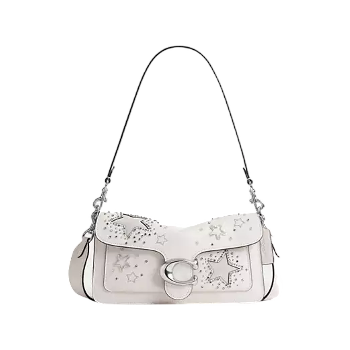 CGV15-LHCHK Coach Tabby Shoulder Bag 26 Inspired By Elle Fanning Light Antique Nickel Chalk