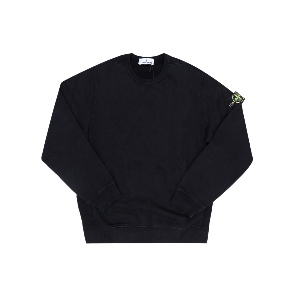 L2S156100049 S0A20 V0029 [15% 쿠폰] Stone Island 6100049 Organic Cotton Fleece Sweatshirt Black - 26FW