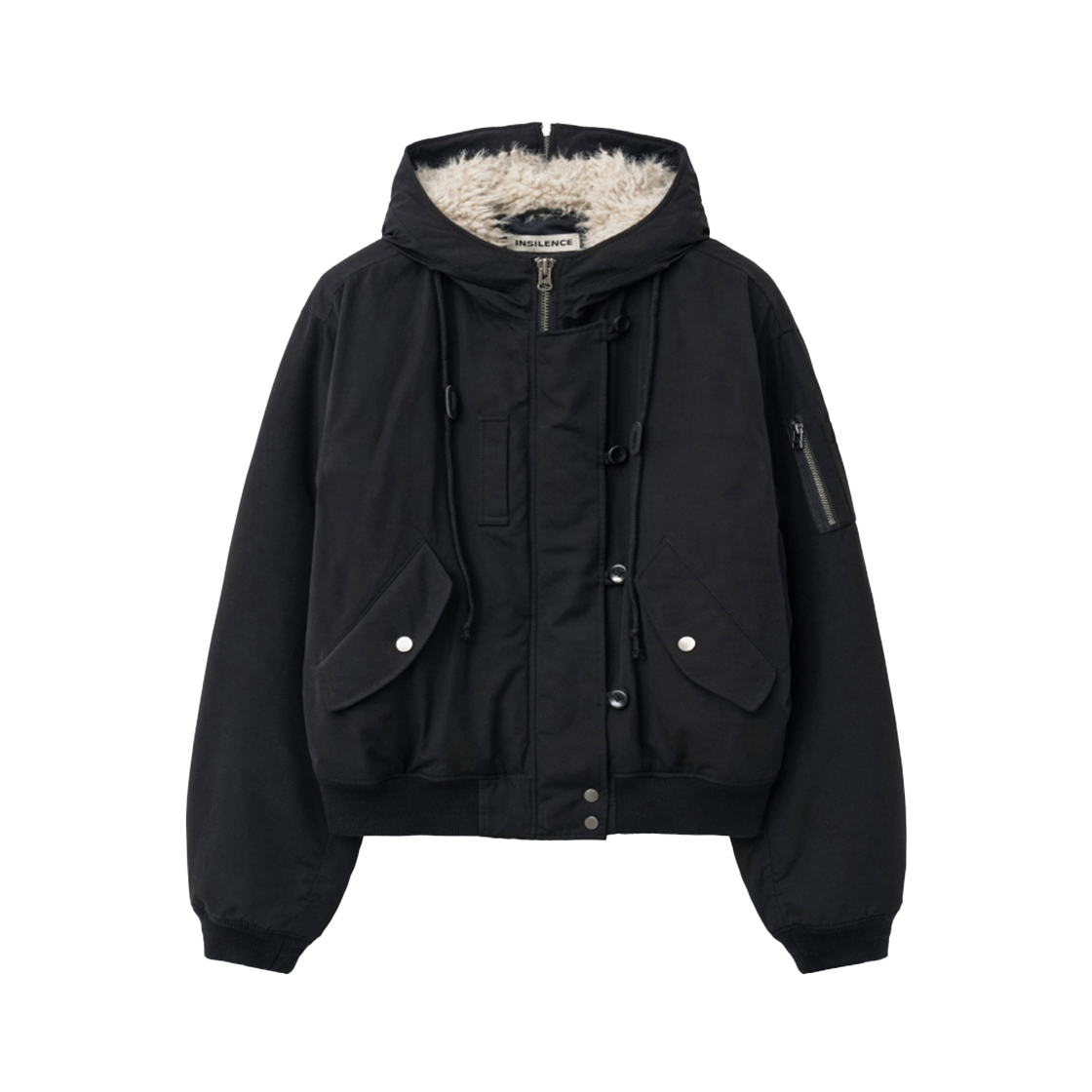 IW2F4JP21BK INSILENCE WOMEN W N-2B Pilot Parka BLACK
