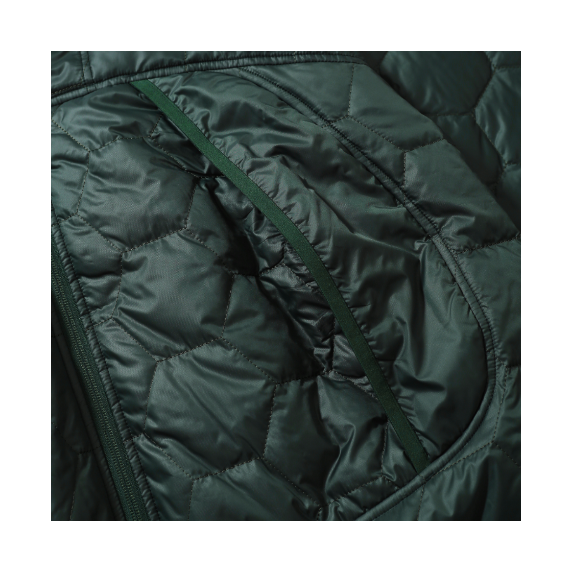휴머러스 어카운트 타운 퀼티드 점퍼 포레스트 그린(humorous account Town Quilted Jumper Forest Green) - 3