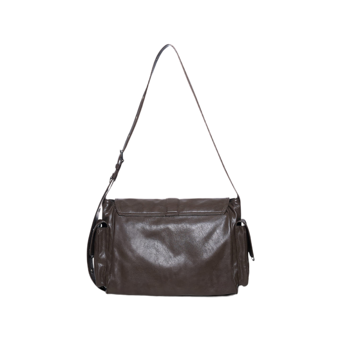 마뗑킴 듀얼 포켓 메신저 백 다크 카키(Matin Kim Dual Pocket Messenger Bag In Dark Khaki) - 3