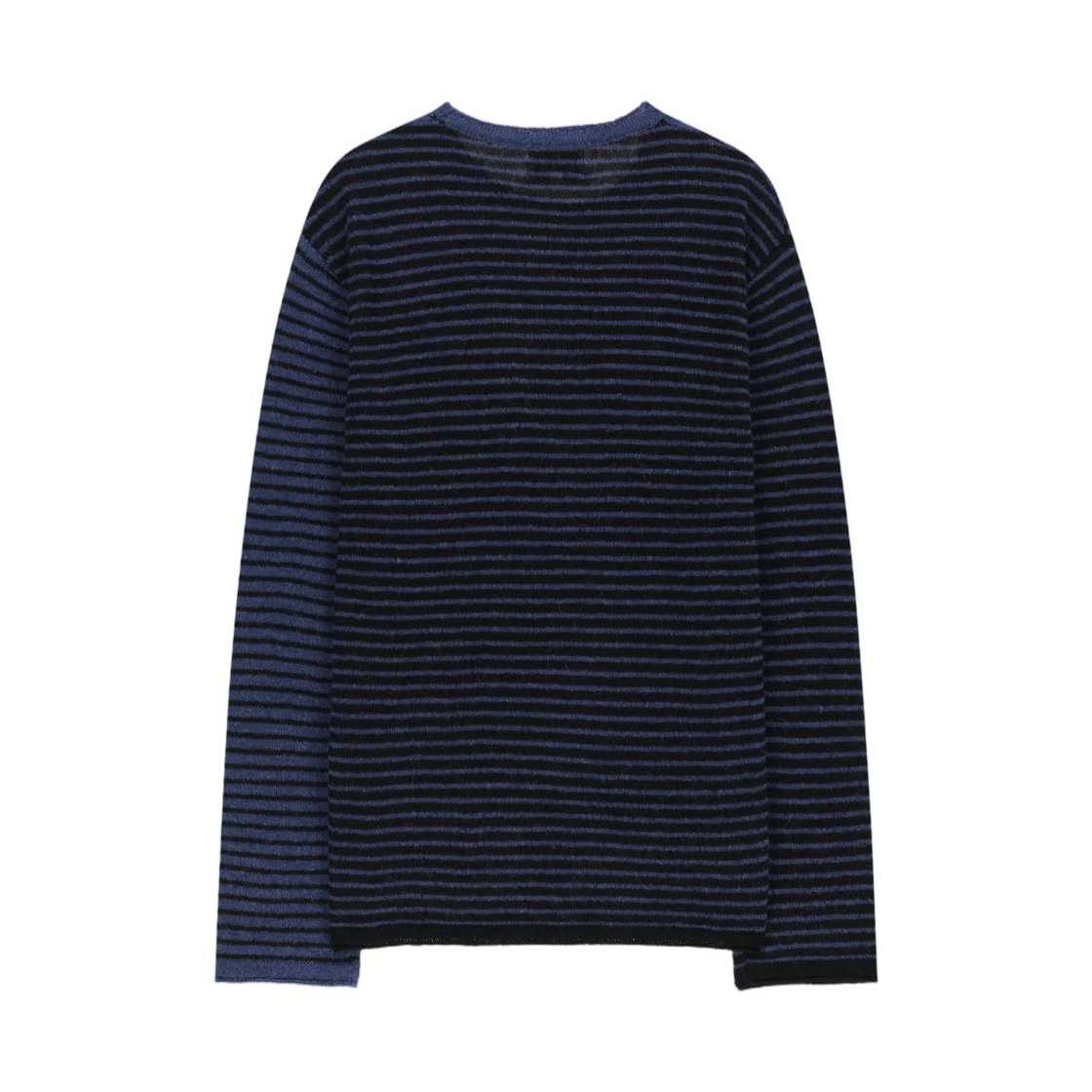 마뗑킴 멀티 스트라이프 알파카 블렌디드 니트 풀오버 블루(Matin Kim Multi Stripe Alpaca Blended Knit Pullover In Blue) - 2