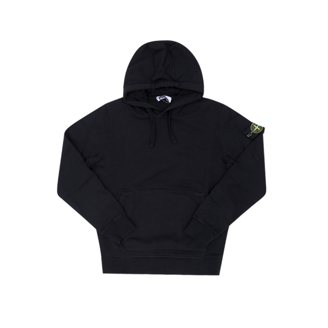L2S156100062 S0051 V0029 [15% 쿠폰] Stone Island 6100062 Organic Cotton Fleece Regular-Fit Hooded Sweatshirt with Pouch Pocket Black - 26FW